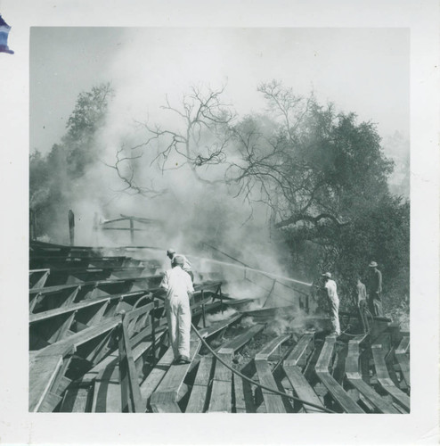 Fire at the Greek Theater, Pomona College