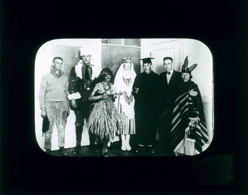 Students in costume, Pomona College