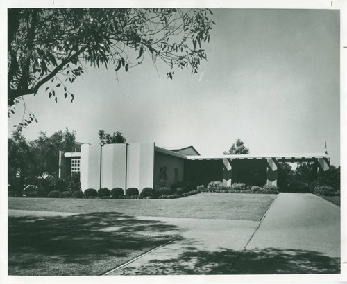 East facade of McAlister Center