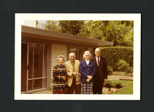 Two couples from the Claremont Colleges at a reunion, Scripps College