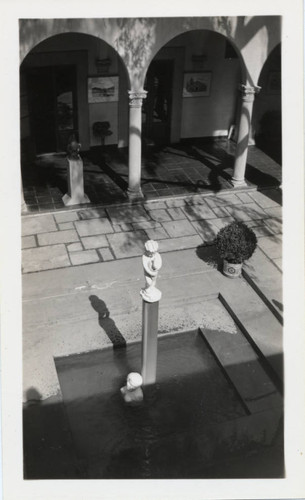 Sculpture of young child, Scripps College