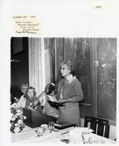 Dorothy Drake at Alumnae Day, Scripps College