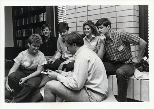 Students in the Athenaeum, Claremont McKenna College