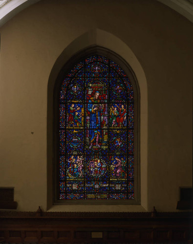 Denison Library Gutenberg Window, Scripps College