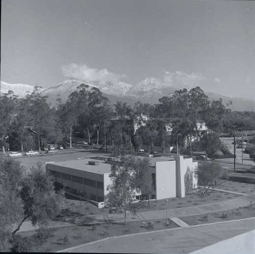 McAlister Center and mountains