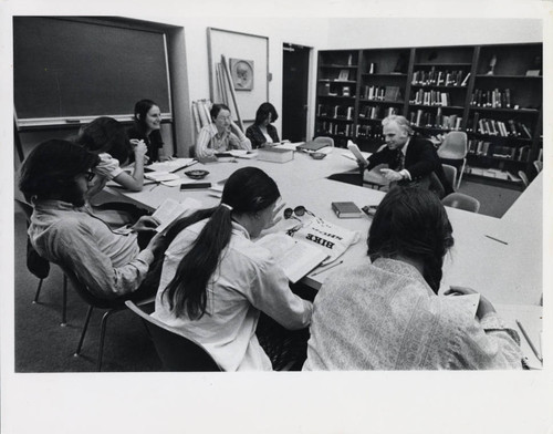 Students in class, Scripps College