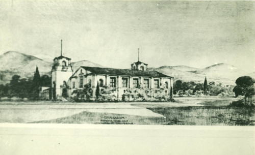 Gymnasium drawing, Pomona College