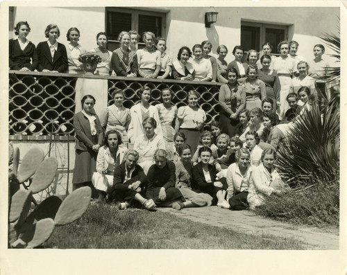 Scripps college students by residence hall, 1933