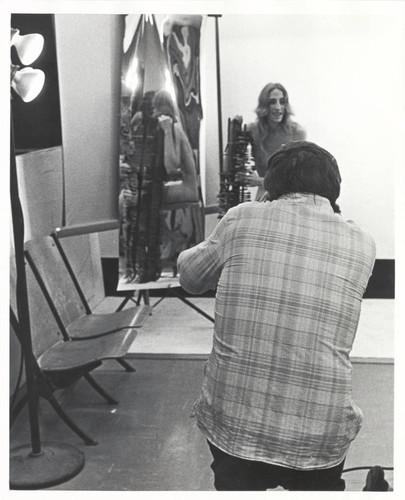 Photographer with model, Scripps College