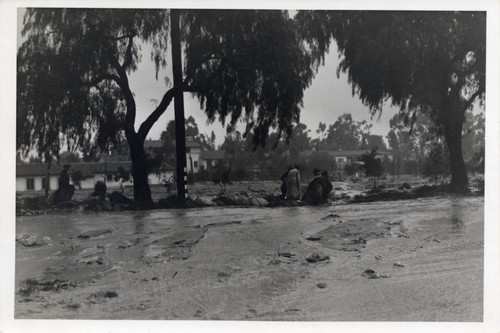 Foothill Boulevard during a flood