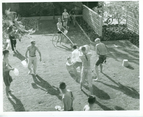 Water fight, Harvey Mudd College