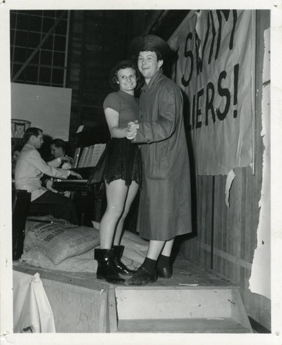 Students at the 'Flood Dance', Pomona College