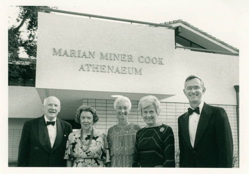 Marian Miner Cook Athenaeum dedication, Claremont McKenna College