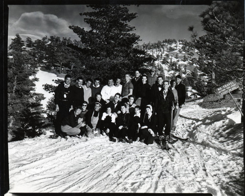 Student ski outing, Pomona College