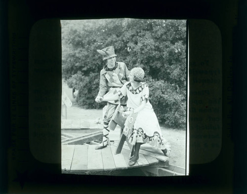 Students in costume, Pomona College