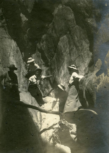 Students in the mountains, Pomona College