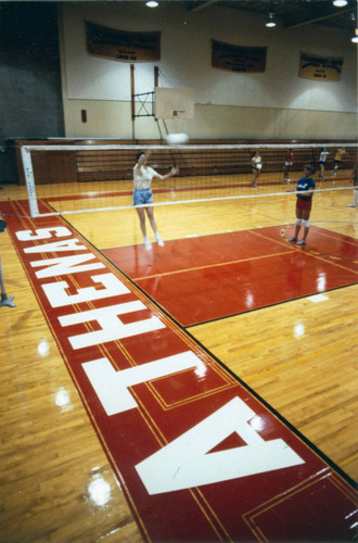 Volleyball practice, Claremont McKenna College