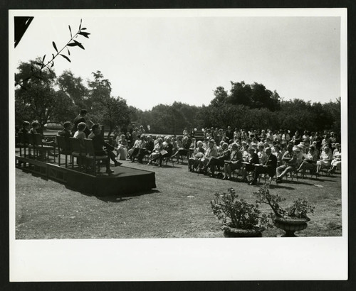 Dedication ceremony for the Drake Wing of Denison, Scripps College