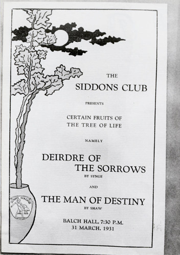 Drama flier, Scripps College