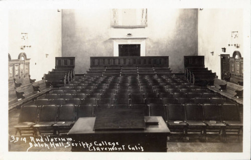 Auditorium of Balch Hall, Scripps College