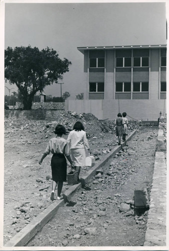 Construction site, Pitzer College