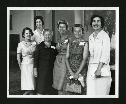 Scripps alumnae smiling together at their reunion, Scripps College