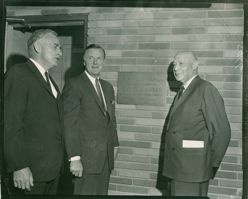 Marks Hall dedication, Claremont McKenna College