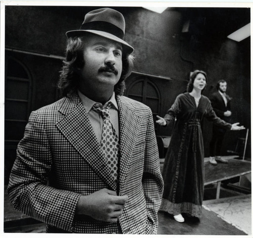 Students in a theatrical production, Pitzer College