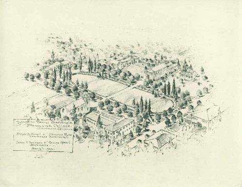 Marston Quadrangle plan, Pomona College