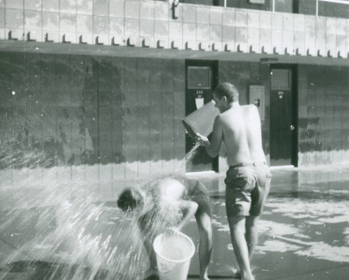 Water fight, Harvey Mudd College