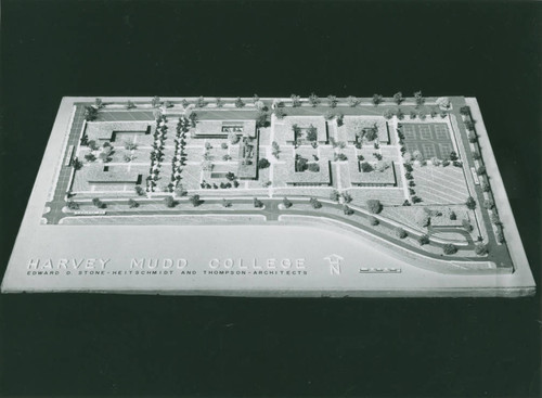 Proposed master plan of campus, Harvey Mudd College