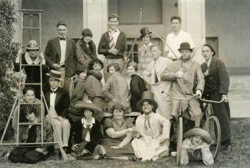 Students in costume, Pomona College