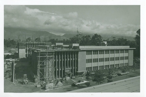 Keck Laboratories construction, Harvey Mudd College