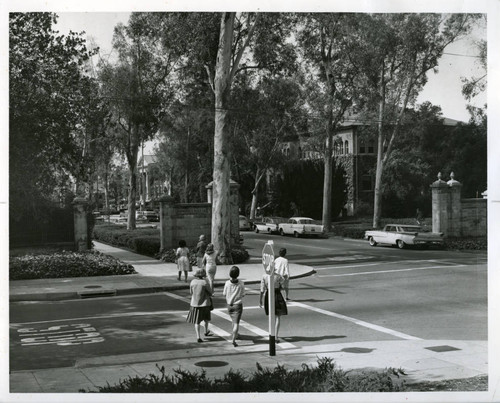 Intersection of Sixth Street and College Avenue, Pomona College