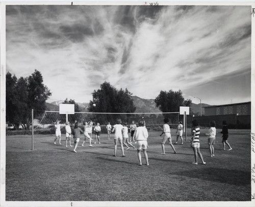 Volleyball game, Scripps College