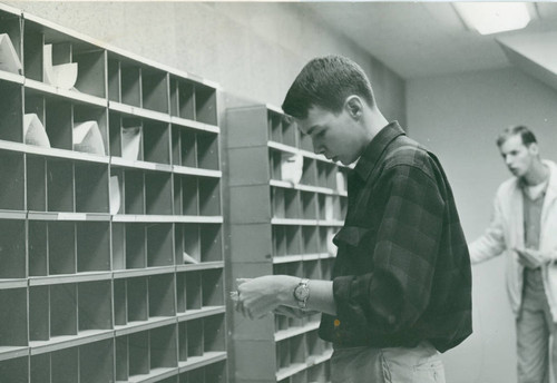 Mail room, Harvey Mudd College