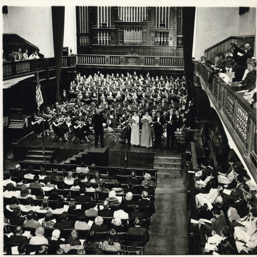 Choir and orchestra, Pomona College