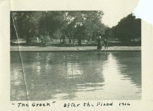 The Greek Theater after the flood, Pomona College