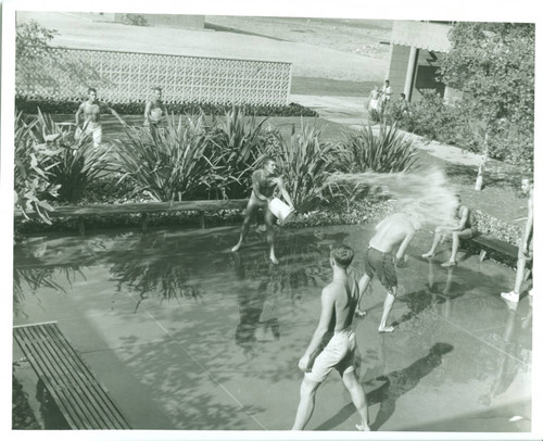 Water fight, Harvey Mudd College