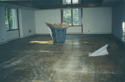 Special Collections reading room during renovation