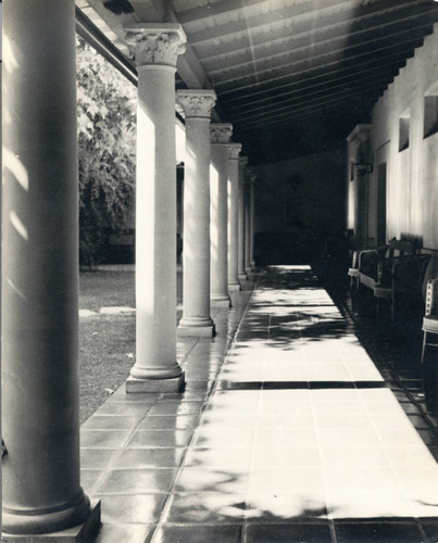 Loggia in Sycamore Court, Scripps College