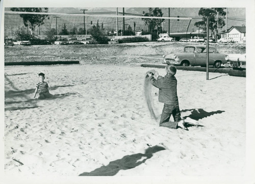 Volleyball court, Harvey Mudd College