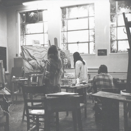 Women painting, Scripps College