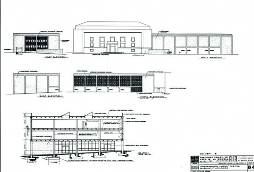 Architectural plan for Seeley W. Mudd Library