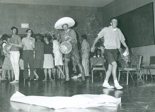 Water fight, Harvey Mudd College