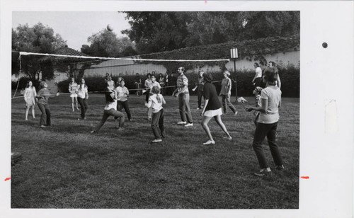 Volleyball game, Scripps College