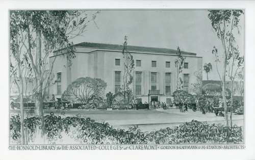 "The Honnold Library for the Associated Colleges at Claremont"