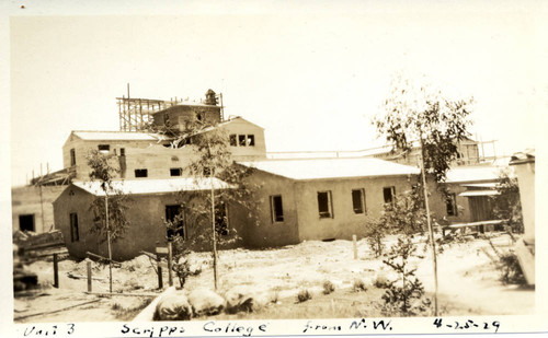 Construction of Browning Hall, Scripps College