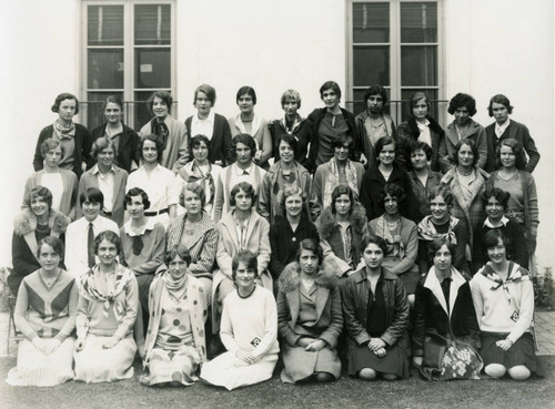 Group photo, Scripps College Students, early 1930s