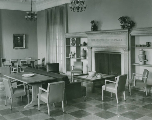 Harper Hall common room, Claremont Graduate University